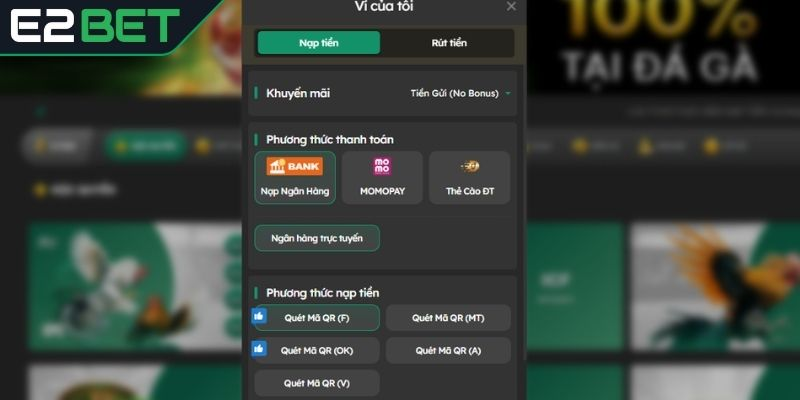 Nạp Tiền E2BET - Đảm Bảo Quy Trình Dễ Dàng Và An Toàn - Ảnh 1