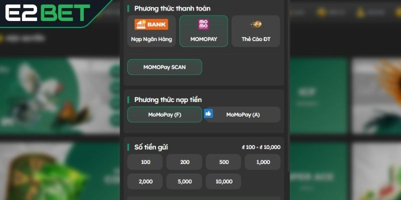 Nạp Tiền E2BET - Đảm Bảo Quy Trình Dễ Dàng Và An Toàn - Ảnh 2