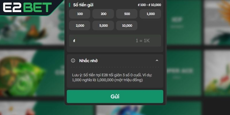 Nạp Tiền E2BET - Đảm Bảo Quy Trình Dễ Dàng Và An Toàn - Ảnh 3