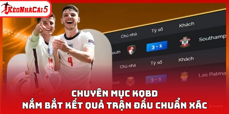 KQBD - Cập Nhật Diễn Biến Trận Đấu Nhanh Chóng - Ảnh 1