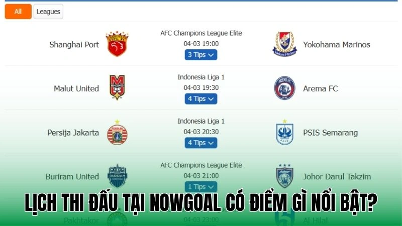 Lịch Thi Đấu Nowgoal – Cập Nhật Lịch Bóng Đá Đầy Đủ Và Chính Xác Nhất - Ảnh 1