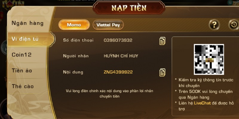 Hướng Dẫn Chi Tiết Nạp Tiền Iwinclub Nhanh Chóng, An Toàn - Ảnh 1