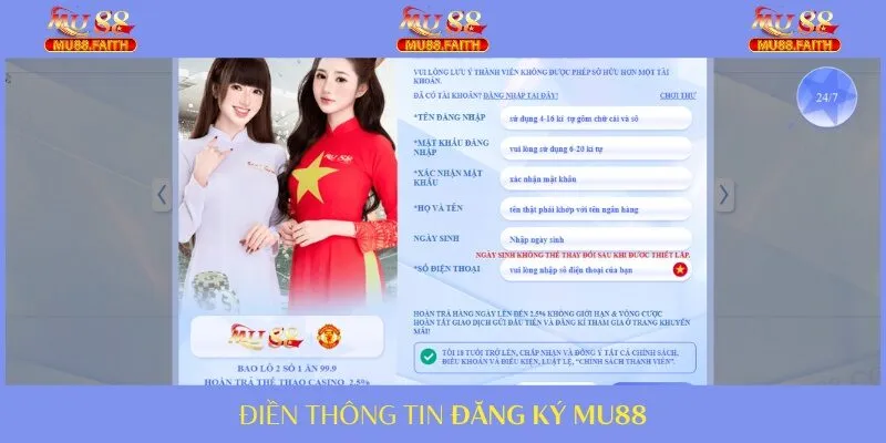 Cách Đăng Ký Tài Khoản MU88 – Không Rườm Rà, Không Lo Lộ Thông Tin - Ảnh 2