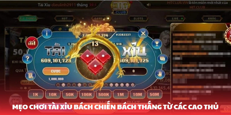 Mẹo Chơi Tài Xỉu Bách Chiến Bách Thắng Từ Các Cao Thủ