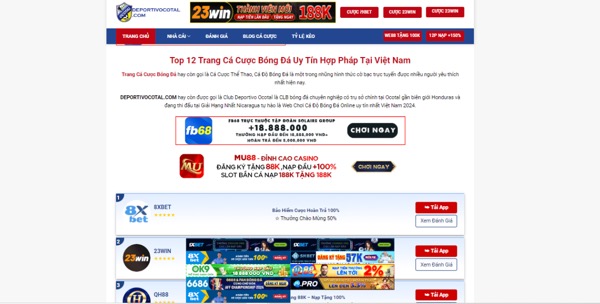 DEPORTIVOCOTAL.COM: Website Đánh Giá Top Các Trang Cá Cược Bóng Đá Uy Tín Tại Việt Nam - Ảnh 3