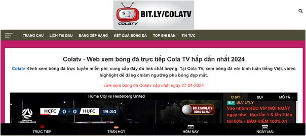Colatv.world - Trực tiếp bóng đá colatv mang đến những lợi ích không tưởng - Ảnh 1