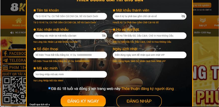 Hướng Dẫn Đăng Ký Tài Khoản 8kbet Dễ Dàng - Ảnh 1