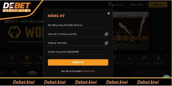 Hướng Dẫn Đăng Ký DEBET Cẩm Nang Toàn Tập Từ A Đến Z - Ảnh 1