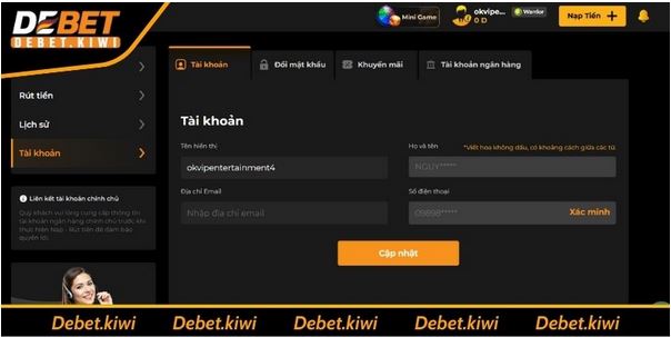 Hướng Dẫn Đăng Ký DEBET Cẩm Nang Toàn Tập Từ A Đến Z - Ảnh 2