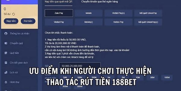 Hướng Dẫn Rút Tiền 188BET Dễ Dàng Đổi Thưởng Thành Công - Ảnh 1