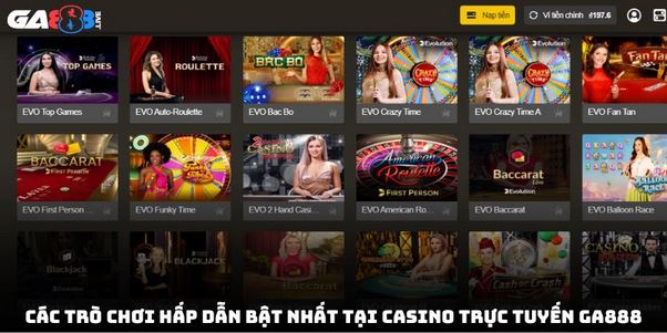 GA888 - Tìm Hiểu Về Casino Trực Tuyến Uy Tín Hàng Đầu 2025 - Ảnh 2