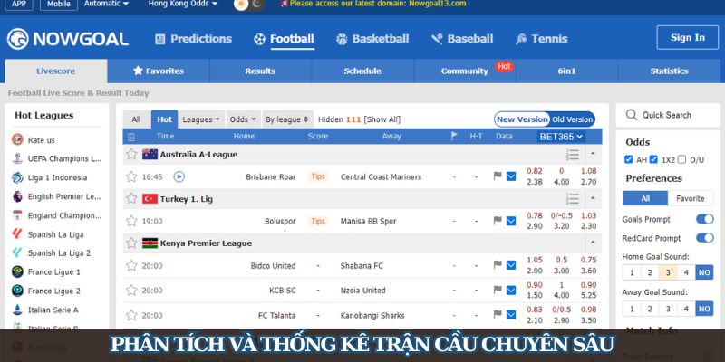 Nowgoal - Trang Web Chuyên Cung Cấp Dữ Liệu Bóng Đá  - Ảnh 2